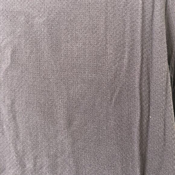 Torrid Women's Gray Lace-Up Long Sleeve 100% Rayon Blouse Size 0 (Large) - Picture 8 of 9